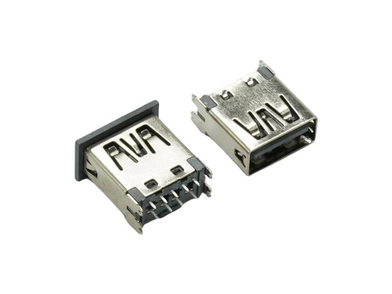 USB3.0 AF 180度插板 黑胶